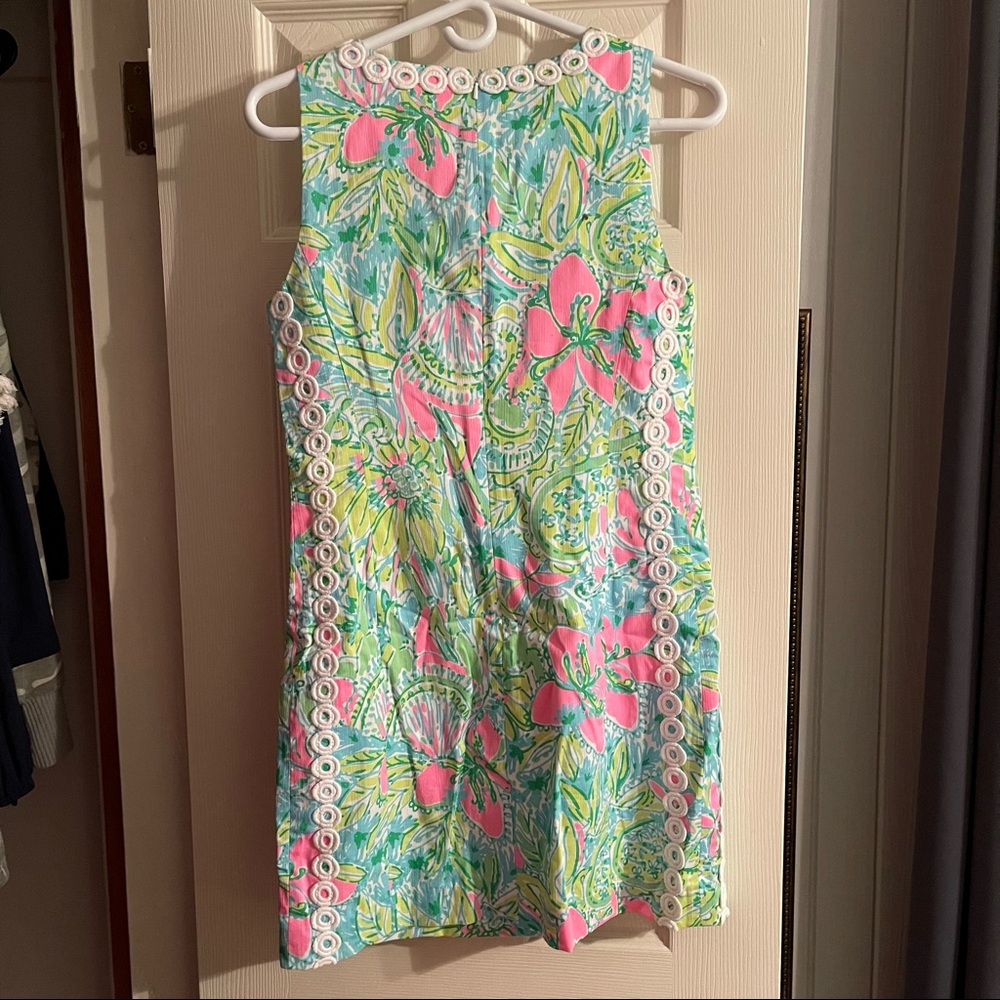 Lilly Pulitzer Mila shift Coconut Jungle Shift Dress Size 4